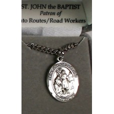 St John the Baptist Medal and Chain